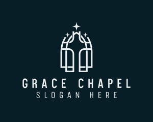 Religious Cross Church logo design