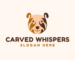 Cute Dog Head logo design