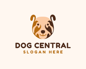 Cute Dog Head logo design