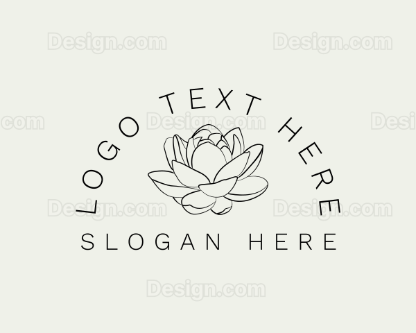 Lotus Flower Gardening Logo