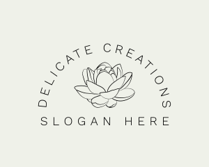 Lotus Flower Gardening logo design