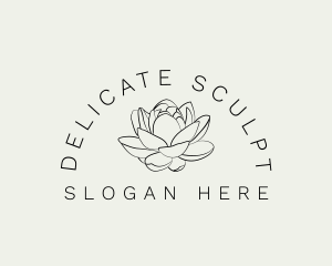 Lotus Flower Gardening logo design