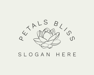 Lotus Flower Gardening logo design