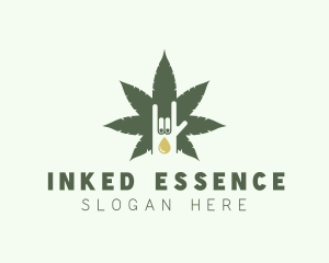 Marijuana Extract Oil logo design