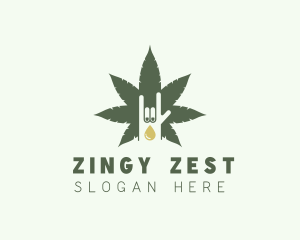 Marijuana Extract Oil logo design