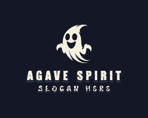 Spooky Haunted Ghost logo design