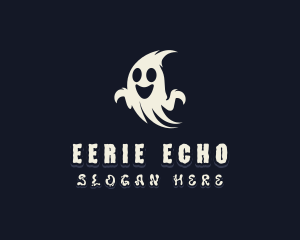 Spooky Haunted Ghost logo design