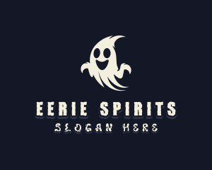 Spooky Haunted Ghost logo design