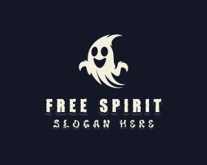 Spooky Haunted Ghost logo design