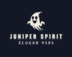 Spooky Haunted Ghost logo design