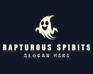 Spooky Haunted Ghost logo design