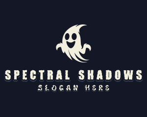 Spooky Haunted Ghost logo design