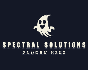 Spooky Haunted Ghost logo