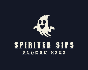 Spooky Haunted Ghost logo design