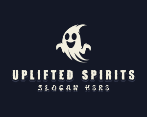 Spooky Haunted Ghost logo design