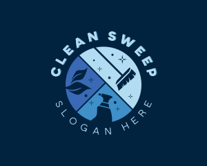 Housekeeping Sanitation Cleaning logo design