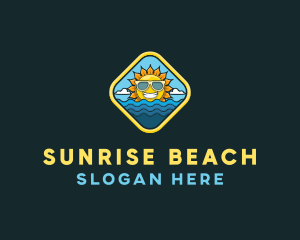 Summer Beach Sun logo design