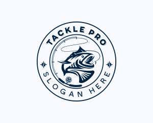 Sea Bass Marine Fishing logo design