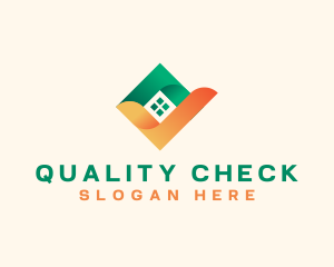 Home Real Estate Check logo design