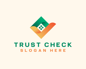 Home Real Estate Check logo design