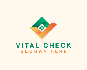 Home Real Estate Check logo design