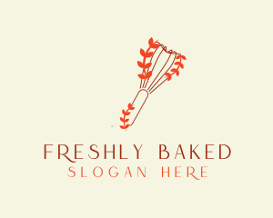 Minimalist Bakeware Whisk logo design