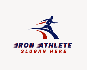 Sports Running Athlete logo design