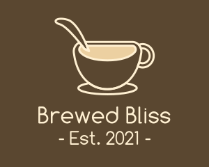 Brewed Coffee Cup logo design