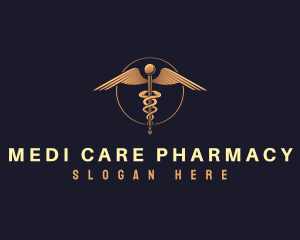 Medical Caduceus Pharmacy logo design