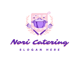 Catering Pot Spatula logo design