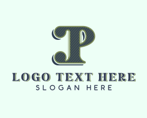 Stylish Fashion Letter P logo