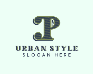 Stylish Fashion Letter P logo