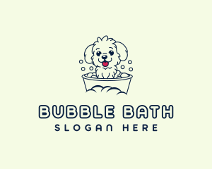 Puppy Bathing Dog logo