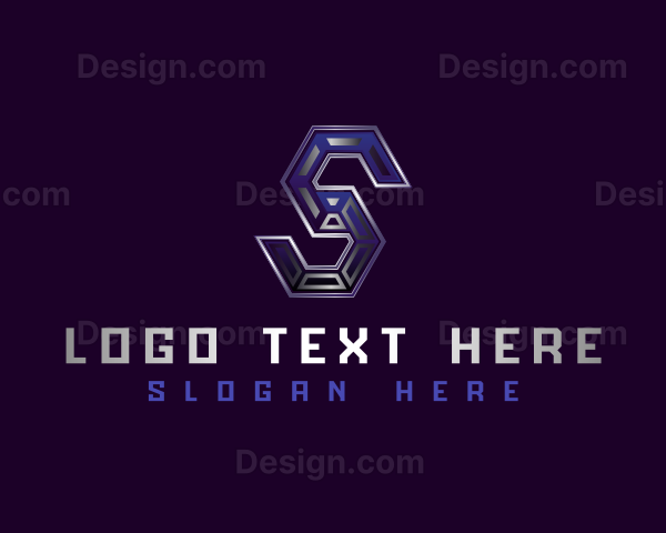 Digital Tech Letter S Logo