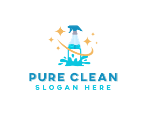 Cleaning Spray Bottle logo