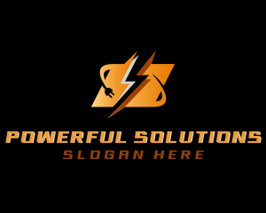 Flash Charging Plug logo design