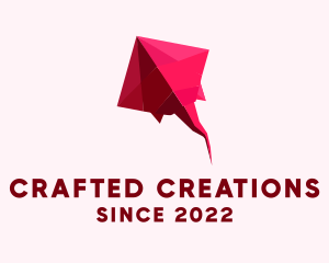 Pink Aquatic Origami logo design