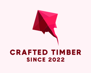 Pink Aquatic Origami logo design