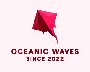 Pink Aquatic Origami logo