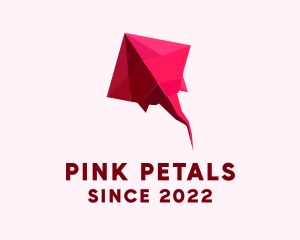 Pink Aquatic Origami logo design