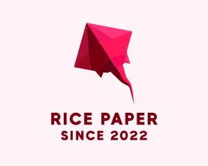 Pink Aquatic Origami logo design