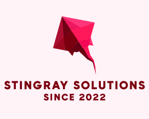 Pink Aquatic Origami logo