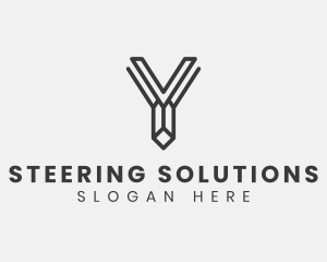 Industrial Monoline Letter Y logo design