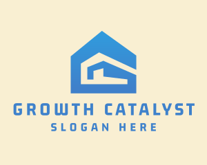 Blue Warehouse Construction logo design