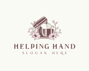 Rustic Floral Baking Mixer logo