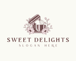 Rustic Floral Baking Mixer logo