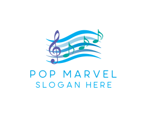 Musical Song Notes logo design