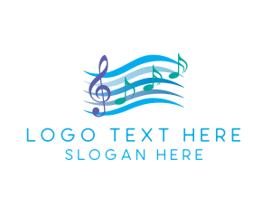 Melody - Musical Song Notes logo design