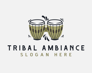 Bongo Drum Instrument logo design