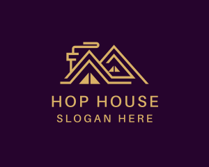 Triangle House Roof logo design